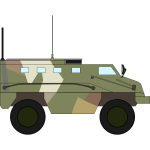 Armored military vehicle