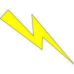 Vector image of yellow lighting icon