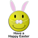 Easter smiley vector image