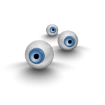 Three eyes vector image