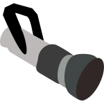 Vector illustration of hand-held nozzle of a fire hose