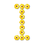 Flowery letter I