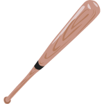 Vector illustration of baseball bat