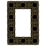 Gold Ornate Geometric Frame