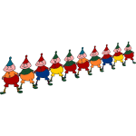 Gnomes in a row