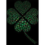 Green Four Leaf Clover Fractal