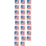 Patriotic alphabet vector image