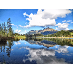 High Poly Lake Reflection