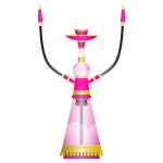 Hookah sheesha water pipe vector clip art