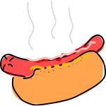 Hot dog drawing