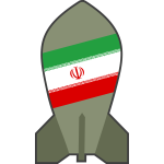 Vector graphics of hypothetical Iranian nuclear bomb