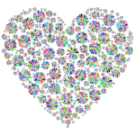 Iridescent Petals Heart 2