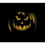 Jack-O-Lantern in the dark vector image