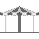 A carousel vector clip art