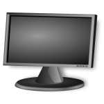 LCD Screen vector drawing