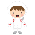 Little boy astronaut