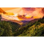 Low Poly Montana Sunset