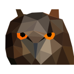 Low Poly Owl Head