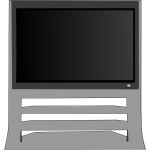 Television set vector clip art