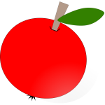 Apple vector drawing