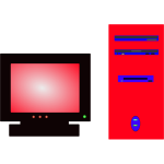 Personal computer vector image