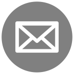 Mail Icon White on Grey