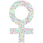 Men In Women Symbol Prismatic