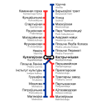 Minsk metro map