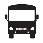 Motorhome silhouette vector clip art