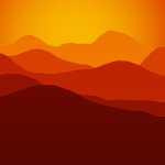 Mountains sunset