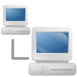 Computer network icon vector graphics