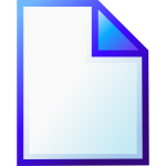 New document icon vector drawing