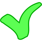 green OK / success symbol