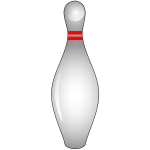 Shiny bowling pin vector illustration