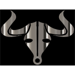 Polished Chrome Bull Icon