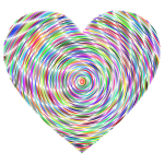 Psychedelic Concentric Heart 2