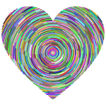 Psychedelic Concentric Heart