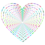 Prismatic Heart Spikes Tunnel