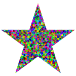 Prismatic Low Poly Star