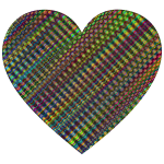 Prismatic Wavy Heart