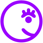 Purple smiley