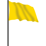 Yellow racing flag