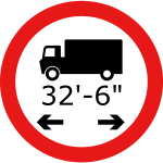 Lorry length symbol