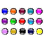 5x3 glossy buttons vector drawing