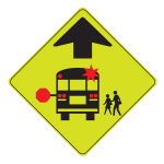 School bus sign