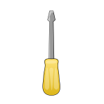 Yellow screwdriver