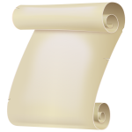 White paper scroll