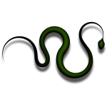 Serpent vector drawing