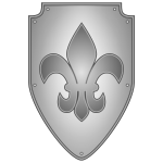 Vector graphics of grayscale shield