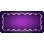 Vector clip art of violet background with rectangular border